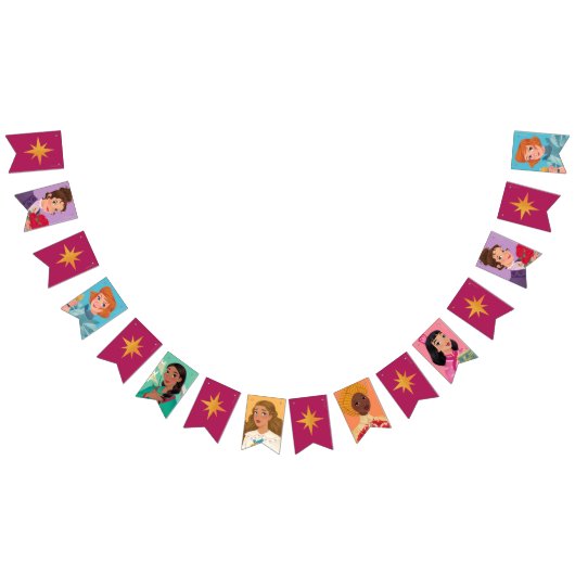 プリンセス天国™パーティーバナー バンティングフラッグ (全)