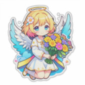 プリンセス妖精と花 シール (正面)