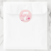 プリンセス子供の誕生日パーティー ラウンドシール (バッグ)