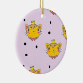 プリンセス子猫の紫 セラミックオーナメント (右)