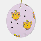 プリンセス子猫の紫 セラミックオーナメント (左)