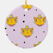 プリンセス子猫の紫 セラミックオーナメント (裏面)