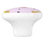 プリンセス子猫の紫 セラミックノブ (側面)