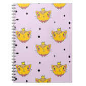 プリンセス子猫の紫 ノートブック (正面)