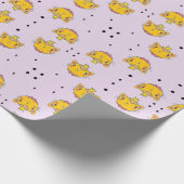 プリンセス子猫の紫 ラッピングペーパー (角)