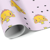 プリンセス子猫の紫 ラッピングペーパー (ロールコーナー)