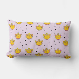 プリンセス子猫の紫 ランバークッション