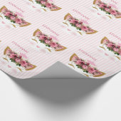プリンセス子猫ラッパーソナライズされたピング紙 ラッピングペーパー (角)