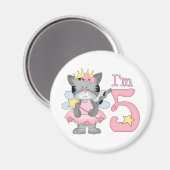 プリンセス子猫第5誕生日 マグネット (正面/裏面)