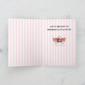 プリンセス子猫誕生日カード カード (内部)