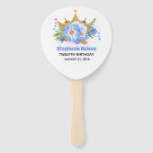 プリンセス子猫誕生日パーティーファン ハンドファン (裏面)