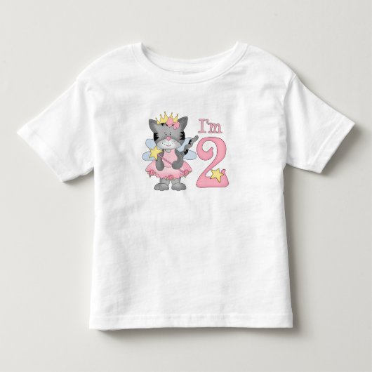 プリンセス子猫2nd誕生日 トドラーTシャツ (正面)