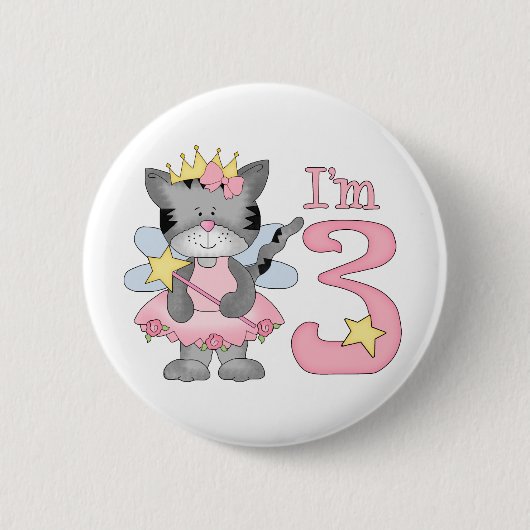 プリンセス子猫3rd誕生日 缶バッジ (正面)