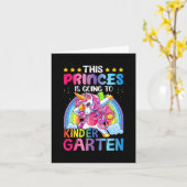 プリンセス幼稚園ギフト新学期 カード (黄色い花)