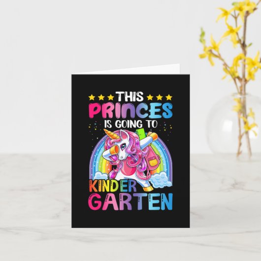 プリンセス幼稚園ギフト新学期 カード (黄色い花)