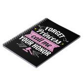 プリンセス忘れは名誉に関する未来の裁判官と呼ぶ ノートブック (左側)