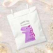 プリンセス恐竜の誕生日パーティーありがとう フェイバーバッグ (クリップ留めされた状態)
