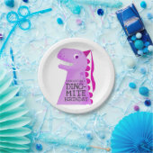 プリンセス恐竜ガールズバースデーパーティー ペーパープレート (パーティー)