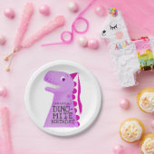 プリンセス恐竜ガールズバースデーパーティー ペーパープレート (パーティー)