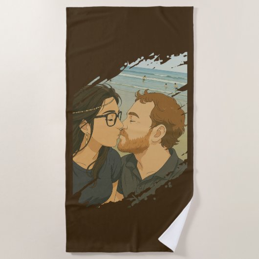 プリンセス愛 ビーチタオル (正面)