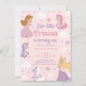 プリンセス招待状1. 私たちの小さなプリンセス 招待状 (正面)