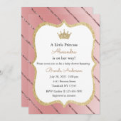 プリンセス招待状, 女の子ベイビーシャワー招待状 招待状 (正面/裏面)