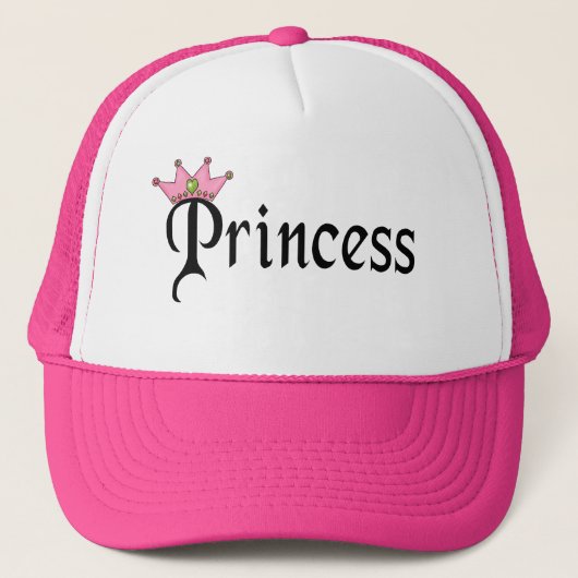 プリンセス文字付きクラウン キャップ (正面)