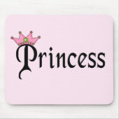 プリンセス文字付きクラウン マウスパッド (正面)