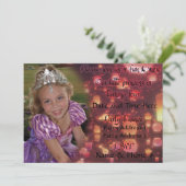 プリンセス旋回4招待状誕生日 招待状 (スタンド正面)