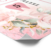 プリンセス最初の誕生日マイルストーン記号 ポスター (角)