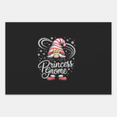 プリンセス格言マッチングファミリ格言おもしろいクリスマス ラッピングペーパーシート (正面)