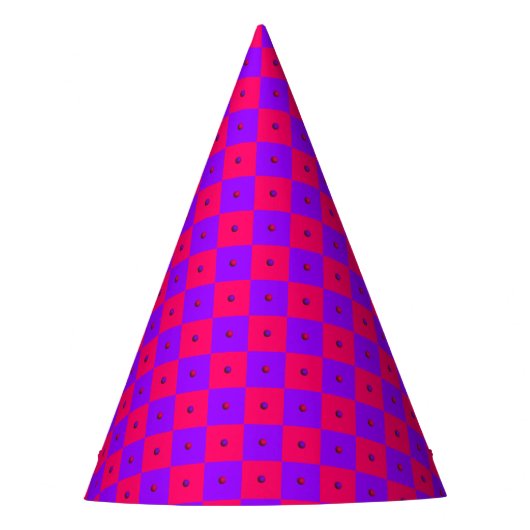 プリンセス水玉模様 – 混合紙パーティーHATS パーティーハット (正面)