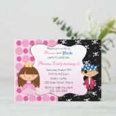 プリンセス海賊子供の誕生日パーティの招待状 招待状 (スタンド正面)