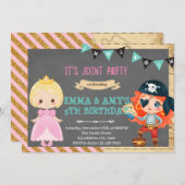 プリンセス海賊少女共同パーティー 招待状 (正面/裏面)