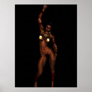 プリンセス火星ファンタジー女の子G文字列 ポスター