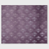 プリンセス王室のアメジストパープルフルーアデリス ラッピングペーパー (フラット)