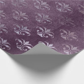 プリンセス王室のアメジストパープルフルーアデリス ラッピングペーパー (角)