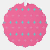 プリンセス王室のガールバースデーパーティー オーナメントカード (裏面)