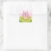 プリンセス王室のガールバースデーパーティー スクエアシール (バッグ)