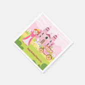 プリンセス王室のガールバースデーパーティー スタンダードカクテルナプキン (角)