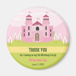 プリンセス王室のガールバースデーパーティー マグネット