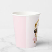 プリンセス王室のキャッスルキャリッジピンク金ゴールドガール 紙コップ (右)