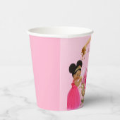 プリンセス王室のキャッスルキャリッジピンク金ゴールドガール 紙コップ (右)