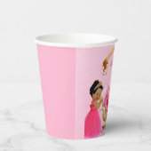プリンセス王室のキャッスルキャリッジピンク金ゴールドガール 紙コップ (右)