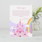 プリンセス王室のキャッスルバースデーパーティー サンキューカード (スタンド正面)