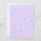 プリンセス王室のキャッスルバースデーパーティー サンキューカード (裏面)