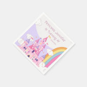 プリンセス王室のキャッスルバースデーパーティー スタンダードカクテルナプキン (角)