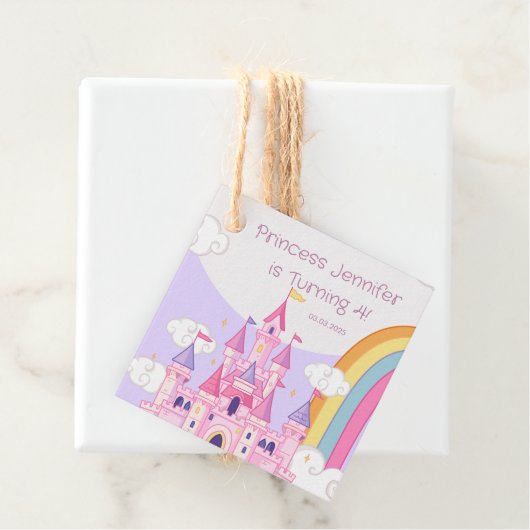 プリンセス王室のキャッスルバースデーパーティー フェイバータグ (インサイチュ)