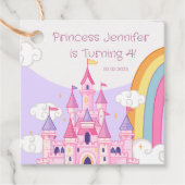プリンセス王室のキャッスルバースデーパーティー フェイバータグ (正面)