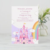 プリンセス王室のキャッスルバースデーパーティー 招待状 (スタンド正面)